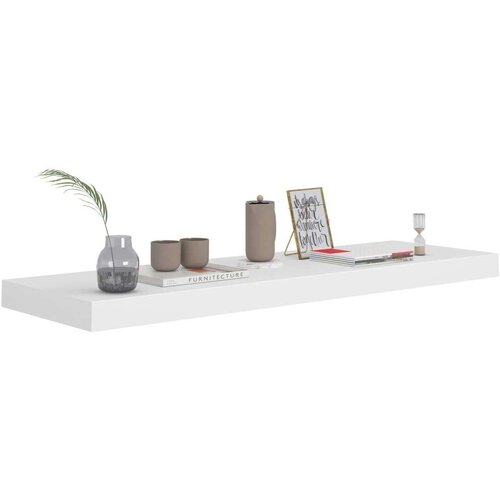 VidaXL plutajuće zidne police 4 kom bijele 80 x 23,5 x 3,8 cm MDF Slike