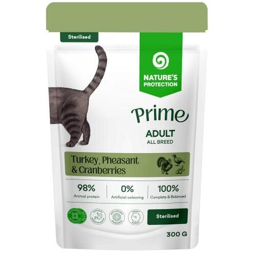 Nature's Protection NP Prime Adult Cat Sterilized - 300 g Cene