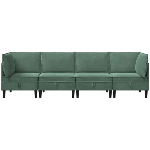  Set namje&amp;scaron;taja za dnevni boravak 4 pcs Morska zelena Bar&amp;scaron;un Slike