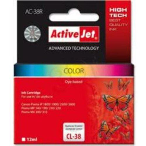 Activejet barvno črnilo Canon CL-38 AC-38R Slike