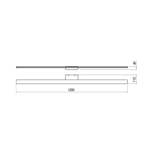  Redo 01-2512 -LED Osvetljenje za kupatilsko ogledalo BARRIO LED/34,32W/230V IP44 crna Slike