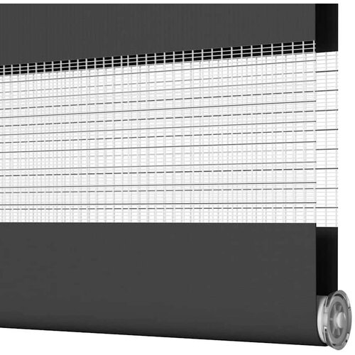 vidaXL Zavjesa zebra crna 75x100 cm širina tkanine 70,9 cm poliester Cene