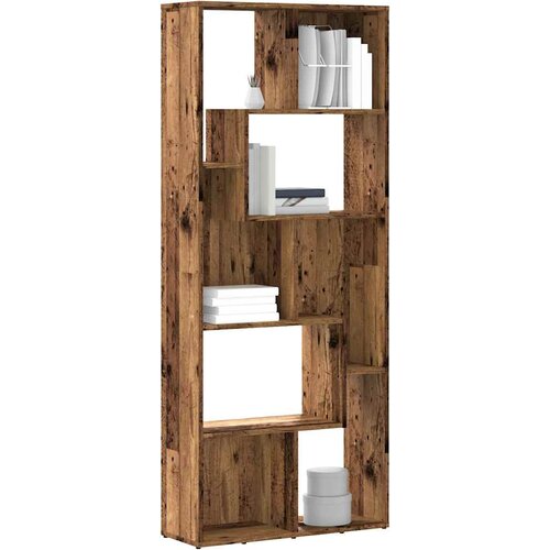  Regal za knjige boja starog drva 67x24x161 cm konstruirano drvo Cijene