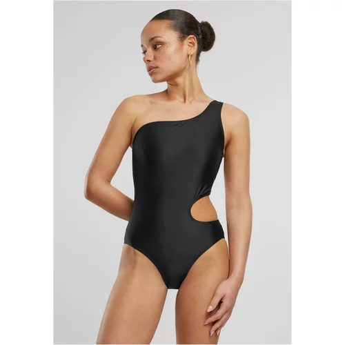 UC Ladies Women's Asymmetrical Cut Out Swimsuit - Black