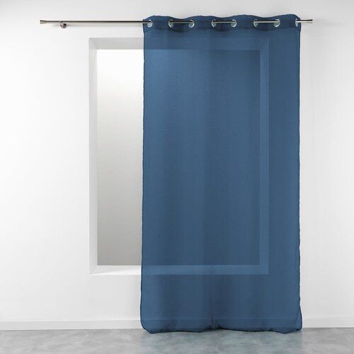 Douceur d intérieur Temno modra prosojna zavesa 140x240 cm Telma – Cene