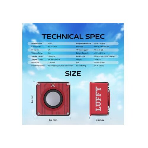Fantech wireless zvučnik BS152 op nerabox one piece - luffy Slike