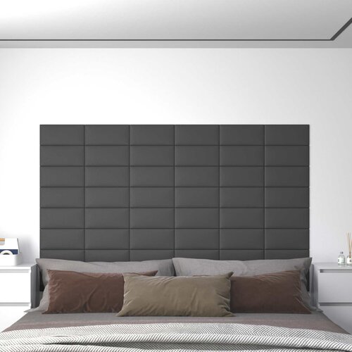  Zidna uzglavlja 12 pcs Sivi 30 x 15 cm tkanina Cene