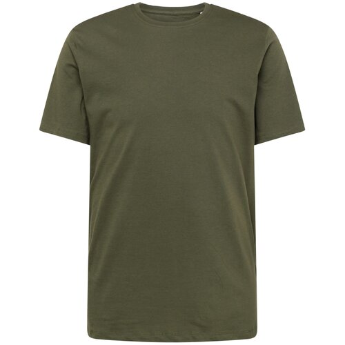 KnowledgeCotton Apparel Majica temno zelena Slike