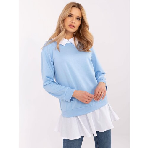 Italy Moda Blouse-MI-BZ-A5997.49-light blue Cene