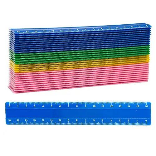 NEBULO Nebulo: 16cm dolgo plastično ravnilo v več barvah Slike