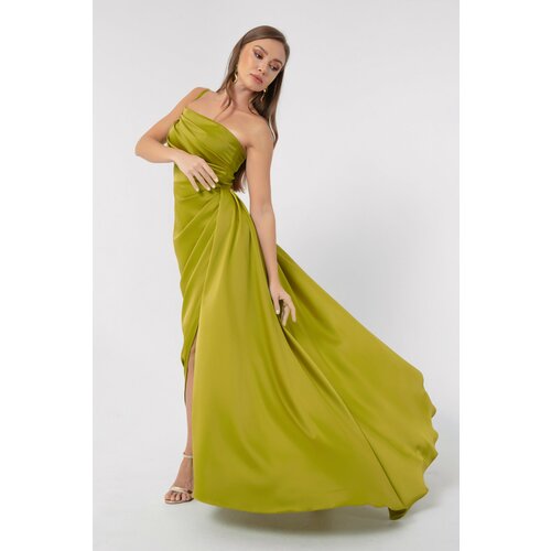 Lafaba Evening & Prom Dress - Green - Wrapover Cene