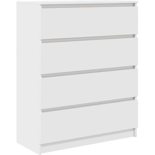 vidaXL Komoda bela 80x35x99 cm inženirski les Cene