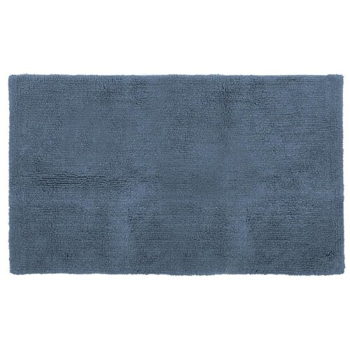 Tiseco Home Studio modra bombažna kopalni&amp;scaron;ka preproga luca, 60 x 100 cm Slike