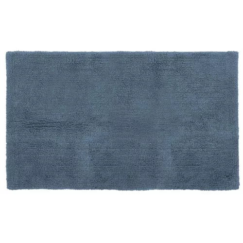 Tiseco Home Studio plava pamučna prostirka za kupaonicu Luca, 60 x 100 cm