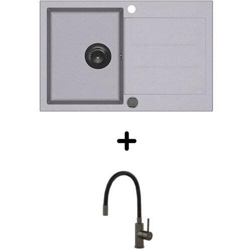  Set Tesa SQT101-AW + slavina Flexy PVD Grafit/Alumetallic Cijene