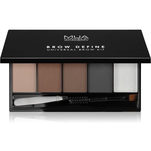 MUA Makeup Academy Brow Define paleta puderastih nijansi za obrve s aplikatorom Slike
