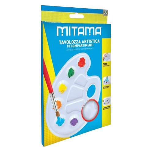 MITAMA Paleta slikarska ovalna 10 pregrada bijela 63931 Cijene