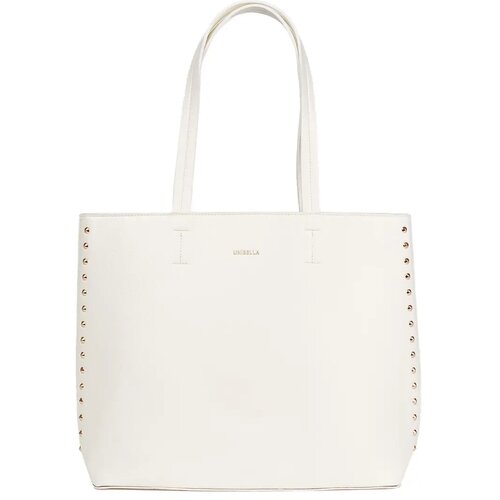 Shelvt Large white studded shopper bag Cene
