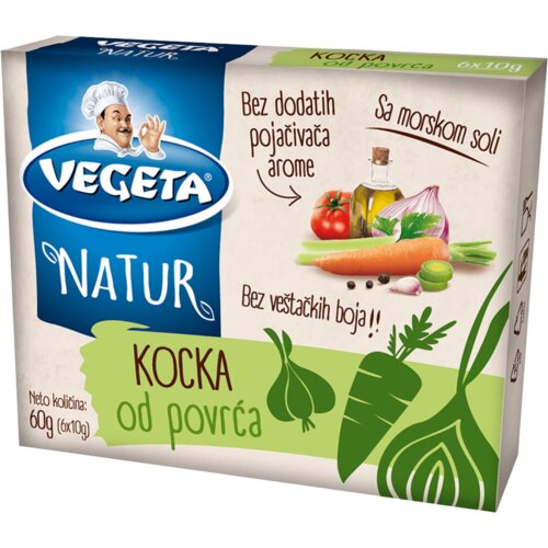 Podravka vegeta natur supa od povrća u kocki 60g Cene