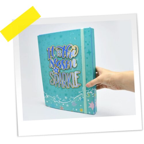 Fascikla SA GUMOM A4 3D BOX SPARKLE TIRKIZ OP* Cene