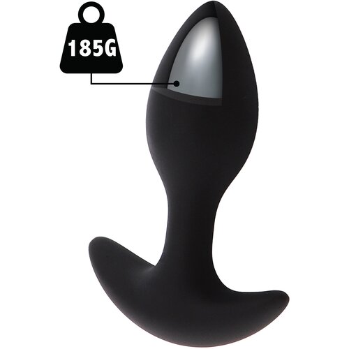 Hidden Desire Extreme Weighted Anal Plug Black 185g Slike