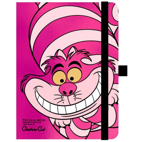 Disney Bilježnica A5 Alice in Wonderland Cheshire, korice od umjetne kože Slike