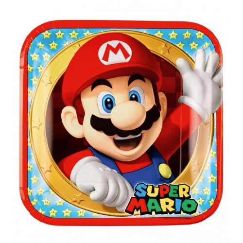 Amscan Tanjiri papirni 8/1 23cm Super Mario 9901535-66 Cene