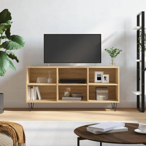 vidaXL TV omarica sonoma hrast 103,5x30x50 cm inženirski les Cene