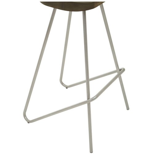 Premier Housewares Barska stolica od čvrstog brijesta u srebrnoj boji/u prirodnoj boji (visine sjedala 78 cm) District &amp;ndash; Slike