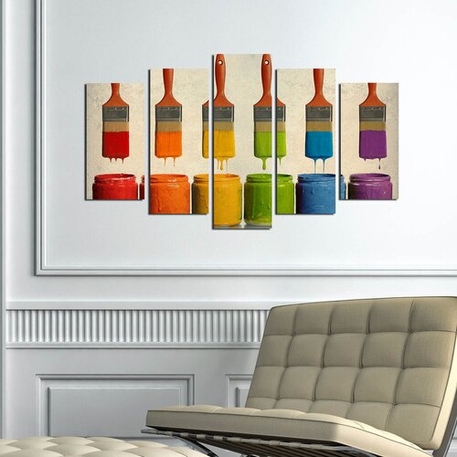 Wallity Set Slika 5ABSMDF-18, 5 Delova Cene