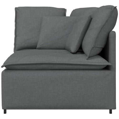  Modularna sofa Kutni modul s jastucima tamno siva 100 cm Slike
