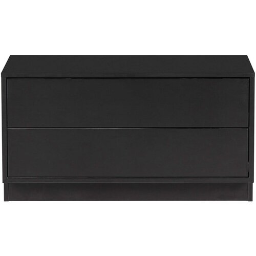 WOOOD Crna TV komoda od masivnog bora 75x40 cm Finca – Cijene