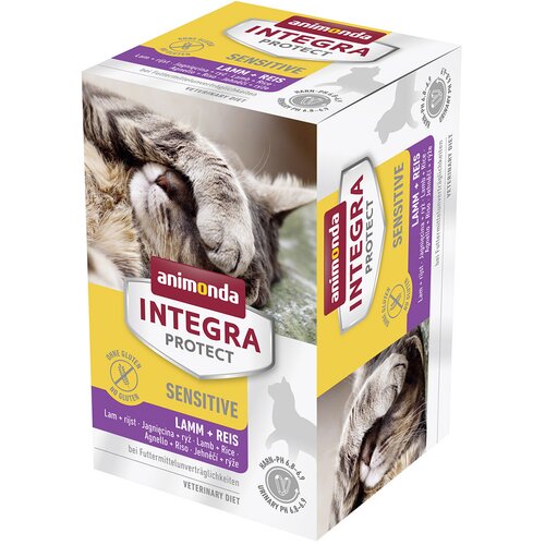 Animonda Integra Protect Adult Sensitive pladnji 24 x 100 g - Jagnjetina & riž Cene