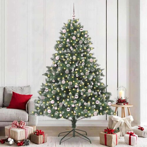 vidaXL Umestno božično drevo med 300 LED Zelena 160 x 160 x 240 cm Cene