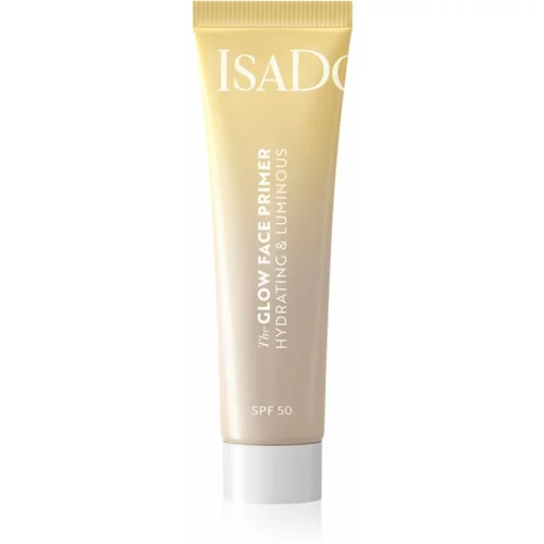 IsaDora Glow Face Primer Hydrating & Luminous podlaga za osvetljevanje kože in hidratacijo SPF 50 30 ml