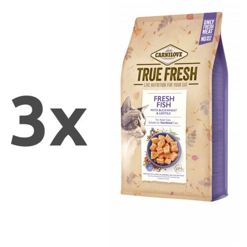 Carnilove cat true fresh - riba 3 x 4,8 kg Slike