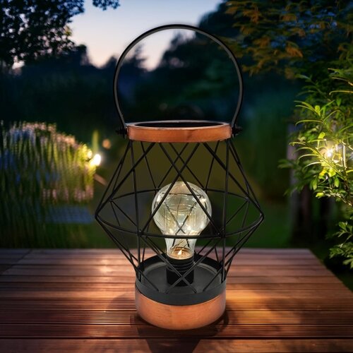 Solight WO3105 - LED dekorativna stona lampa LED/3xAA crna/bakar Slike