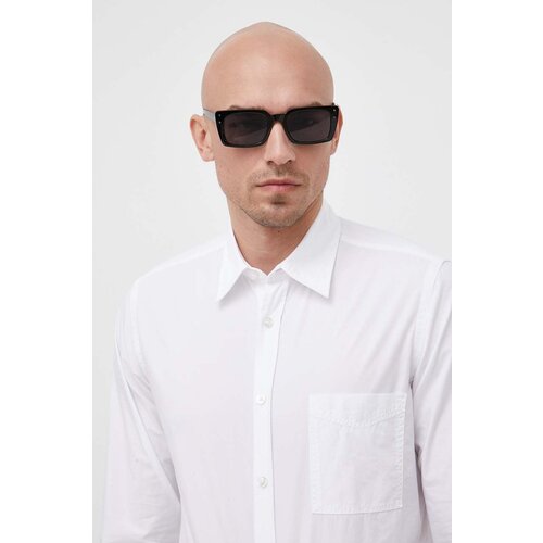 Boss Bombažna srajca ORANGE mo&amp;scaron;ka, bela barva Slike