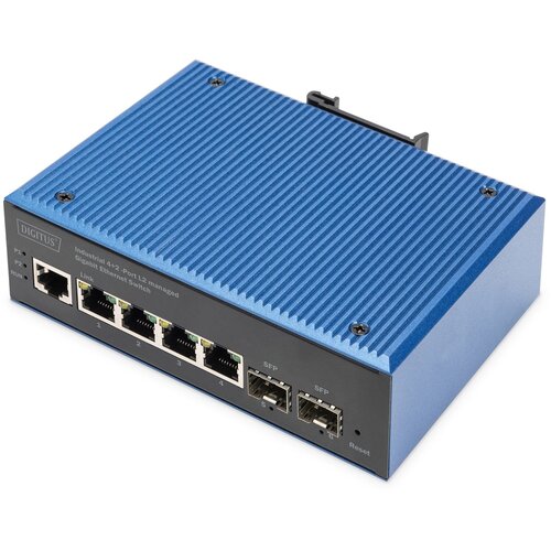 Digitus Industrial 4+2 -Port L2 managed Gigabit Ethernet Switch Cene