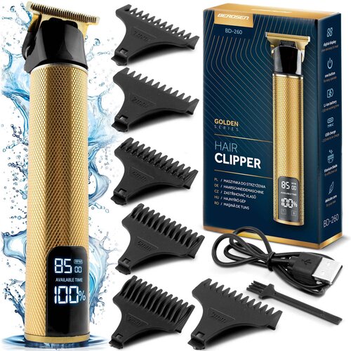 Berdsen BD-260 Professional Gold Hair Clipper for Precision Styling, (21740351) Cene