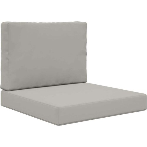  Jastuk za vanjsku sofU 2 pcs Sivi Poliester - Sivi 60 x 60 cm 1x sjedalo +1x naslon (3D bez bartaga) Slike