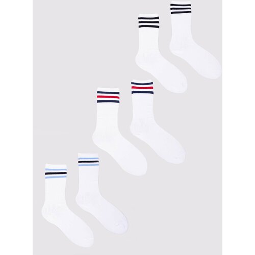 Yoclub Unisex's Mens' Socks Basic Colours 3-Pack SKA-0130U-0100 Cene