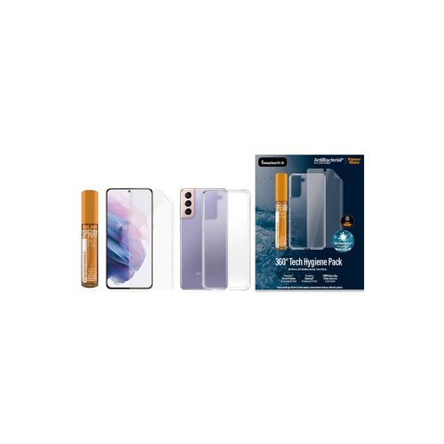 PanzerGlass čistilni ovitek za Samsung Galaxy S21+ (TPU, ClearCase, 30 ml sprej) (B7260) Slike