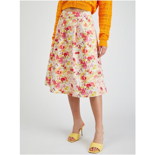 Orsay Creamy Women Floral Skirt - Women Slike