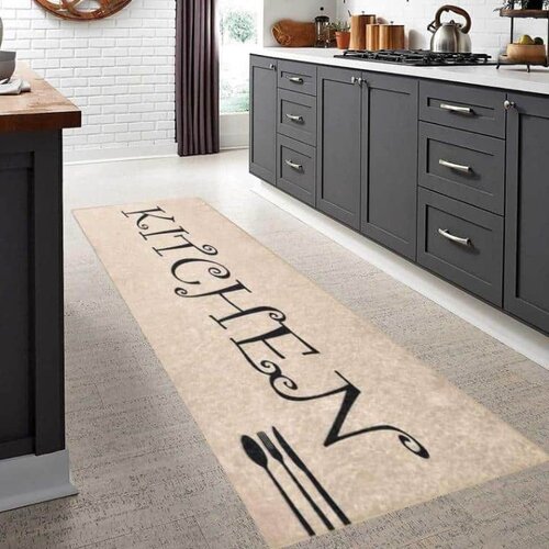 Staza za kuhinju sa gumenom podlogom 60x140cm - kitchen bež, KG-032 Cene