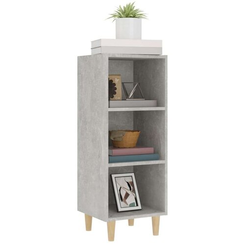  Komoda siva boja betona 34 5x32 5x90 cm od konstruiranog drva Slike