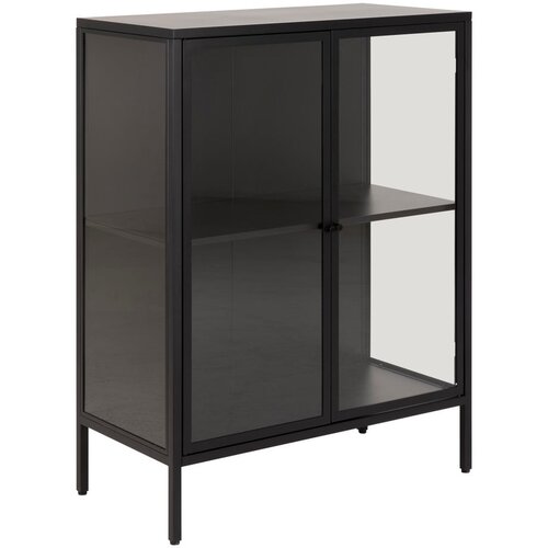Actona Črna kovinska vitrina Newcastle, višina 98,7 cm Cene