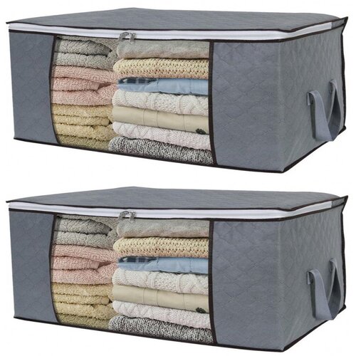 INF vreča za shranjevanje rjuh, odej, oblačil siva 60x43x35 cm 2-paket, (21246883) Cene