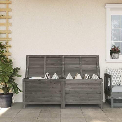  Vrtna kutija za pohranu antracit 150 x 50 x 56,5 cm od jelovine Slike