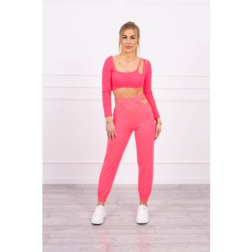Kesi Complete with pink neon blouse top Slike
